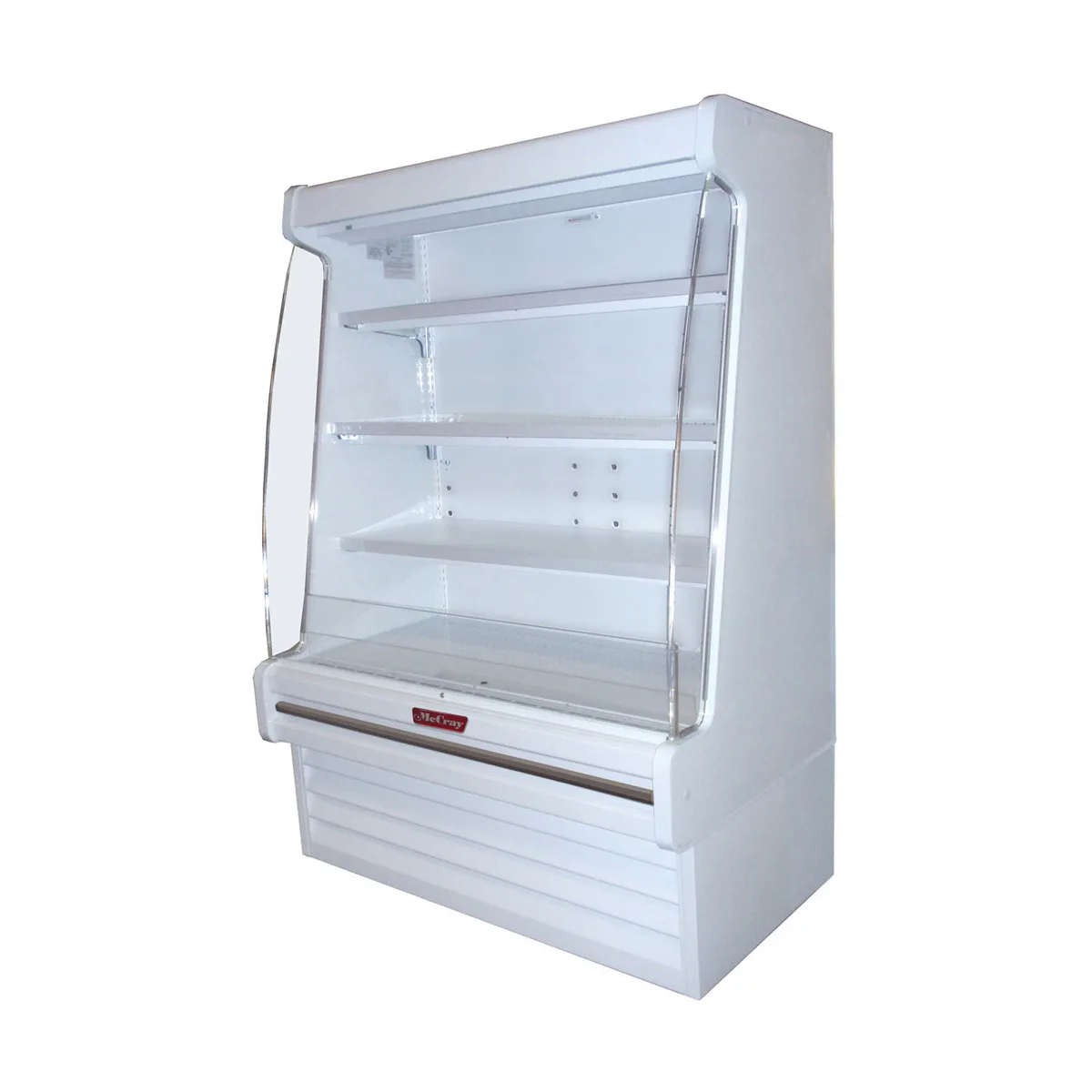Howard-McCray SC-OM35E-5S-LED 63'' Vertical Packaged Meats Open Merhandiser in White, Self-Contained