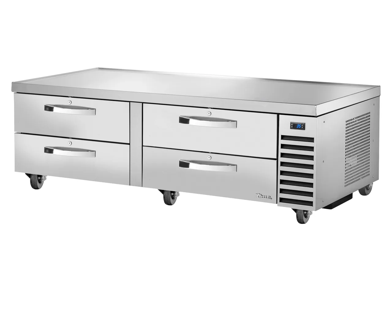 True TRCB-72-HC~SPEC3 72" 4 Drawers Refrigerated Chef Base, (8) 12" x 20" Pan Capacity