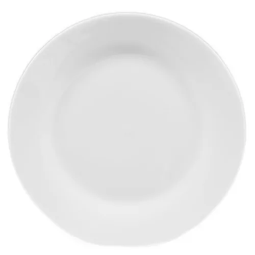 CAC China H-7 Plate, 7-1/2" Dia. x 3/4" H, Porcelain, Dishwasher, Oven/Microwave Safe - Dozen