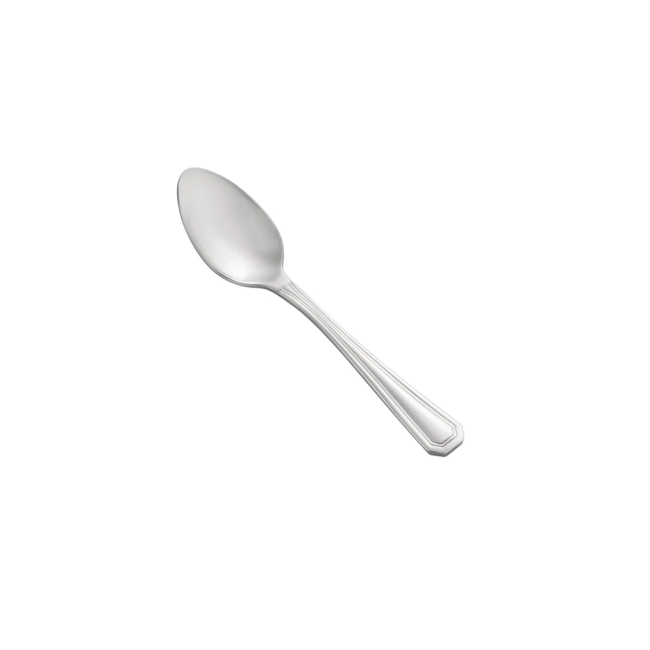 CAC China 8006-09 Lux Demitasse Spoon, 4-3/8" Extra Heavy, 18/8 Stainless Steel - 1 Dozen