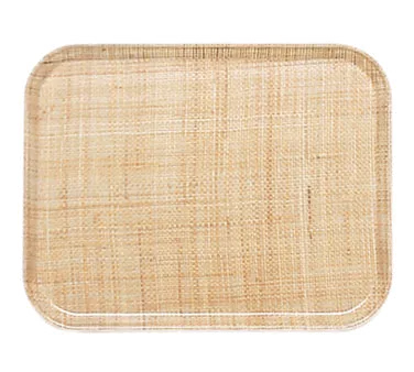 Cambro 2025204 Rectangular Tray, 20‑3/4" x 25‑9/16", Fiberglass, Wood Color, NSF Dishwasher Safe