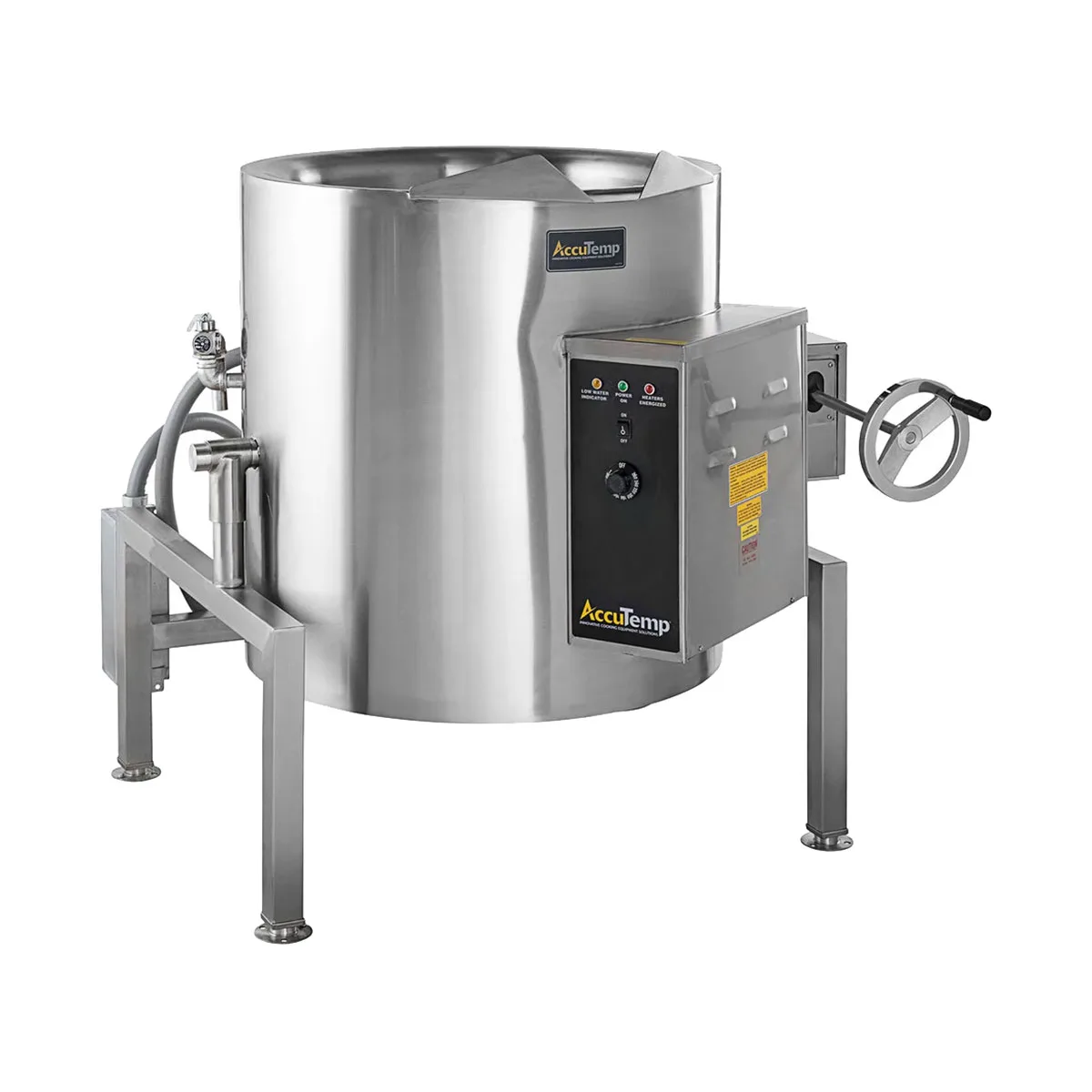 AccuTemp ALTWE-40-QS 40 Gallon Floor Tilting 2/3 Steam Jacketed Electric Kettle, 208V