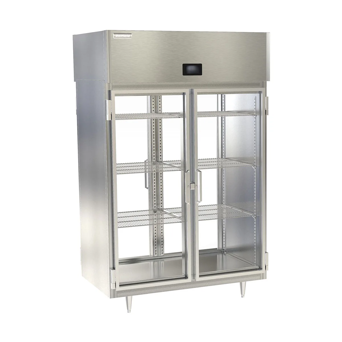 Delfield DSLRPT2-G 48" 4-Glass Door Pass Thru Refrigerator, 48.33 cu. ft., Top Mounted