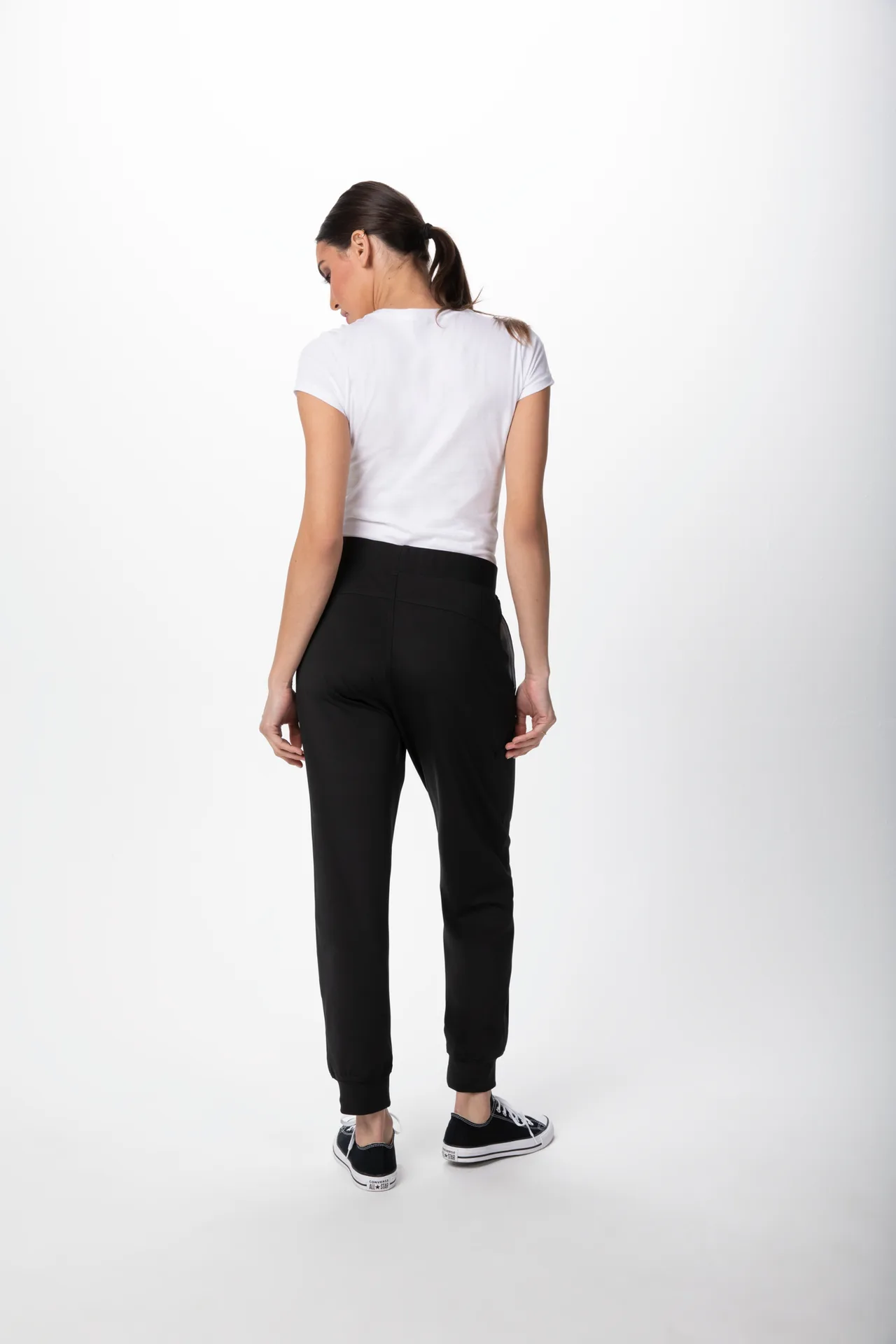 Chef Works PBE02-BLK-2XL Unisex Chef Pants, Black, 2XL, 88/12 Recycled Polyester/Elastane, 4-Way Stretch - 1/Case