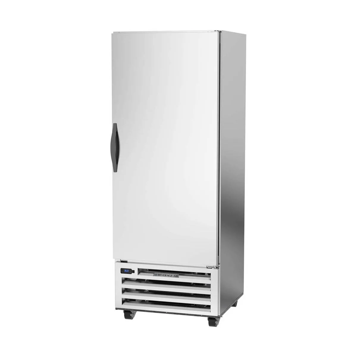 Beverage Air RI18HC 27" 1-Section Reach-In Refrigerator w/ Solid Full Door, Bottom Mounted, 1/4 hp, 17 cu. ft.