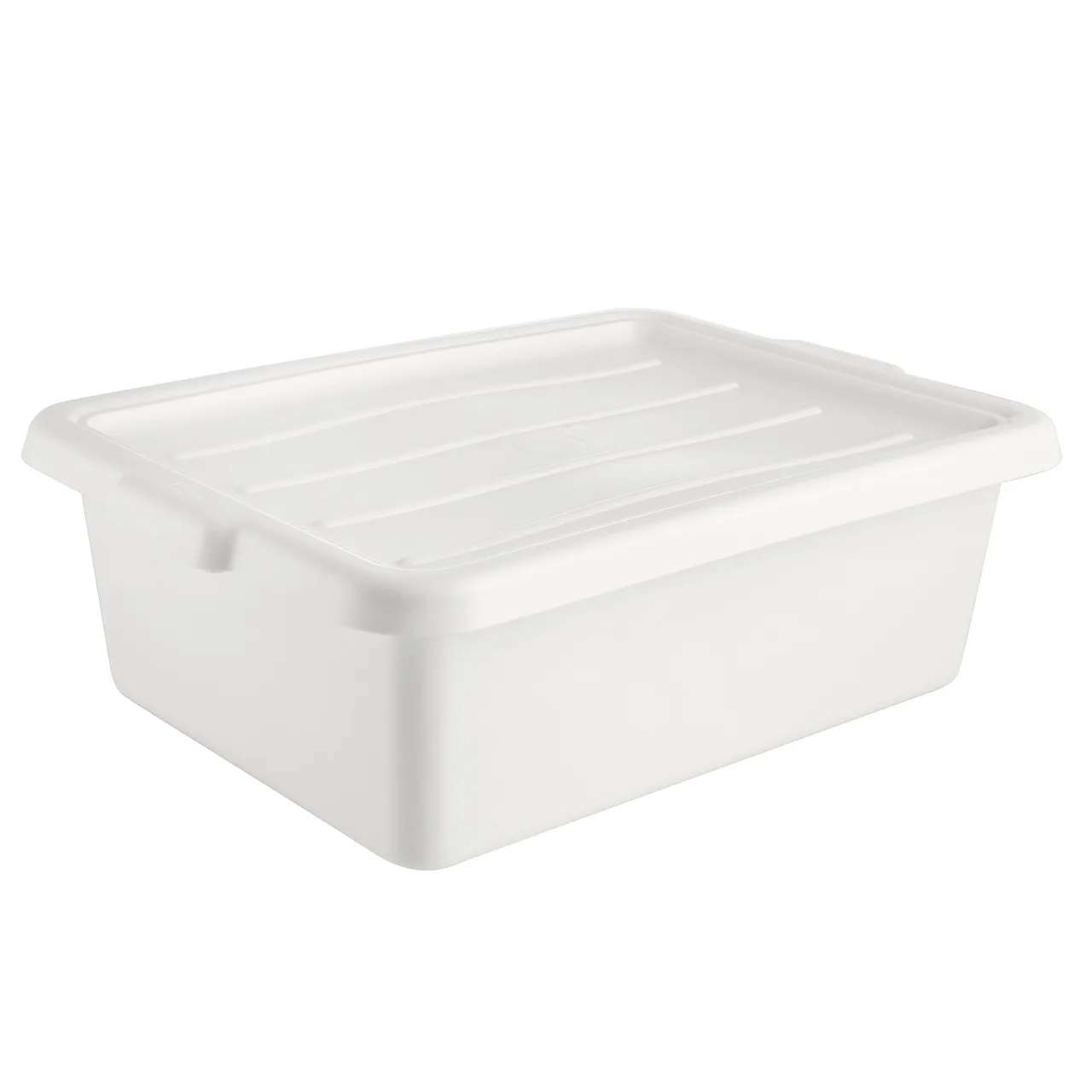 CAC China BTCV-57WT Bus Box Cover for BTDB Series, 23-1/4"L x 16-7/8"W, Polypropylene, White, BPA Free