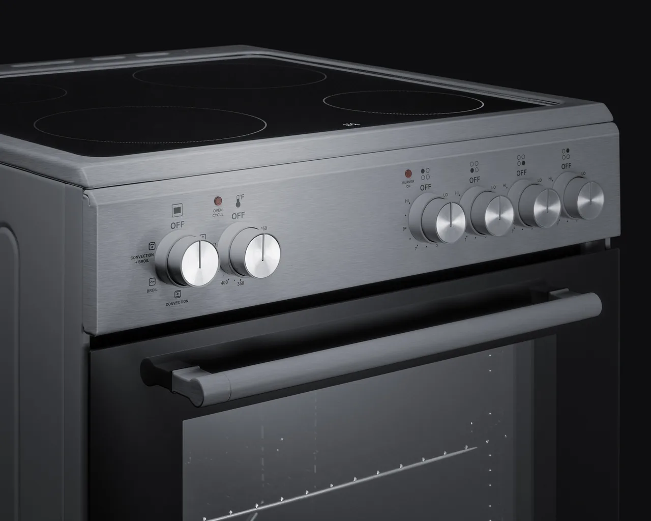 Summit REXT20SS Electric Smooth-Top Range, 20" W, 1.87 Cu.Ft. Oven Capacity