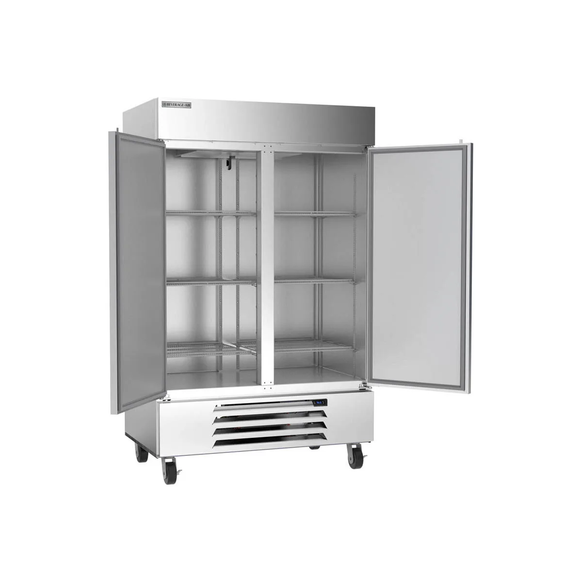 Beverage Air HBR49HC-1 52" 2-Section Reach-In Refrigerator w/ 2 Solid Full Doors, Bottom Mount, 1/3 hp, 46 cu. ft.