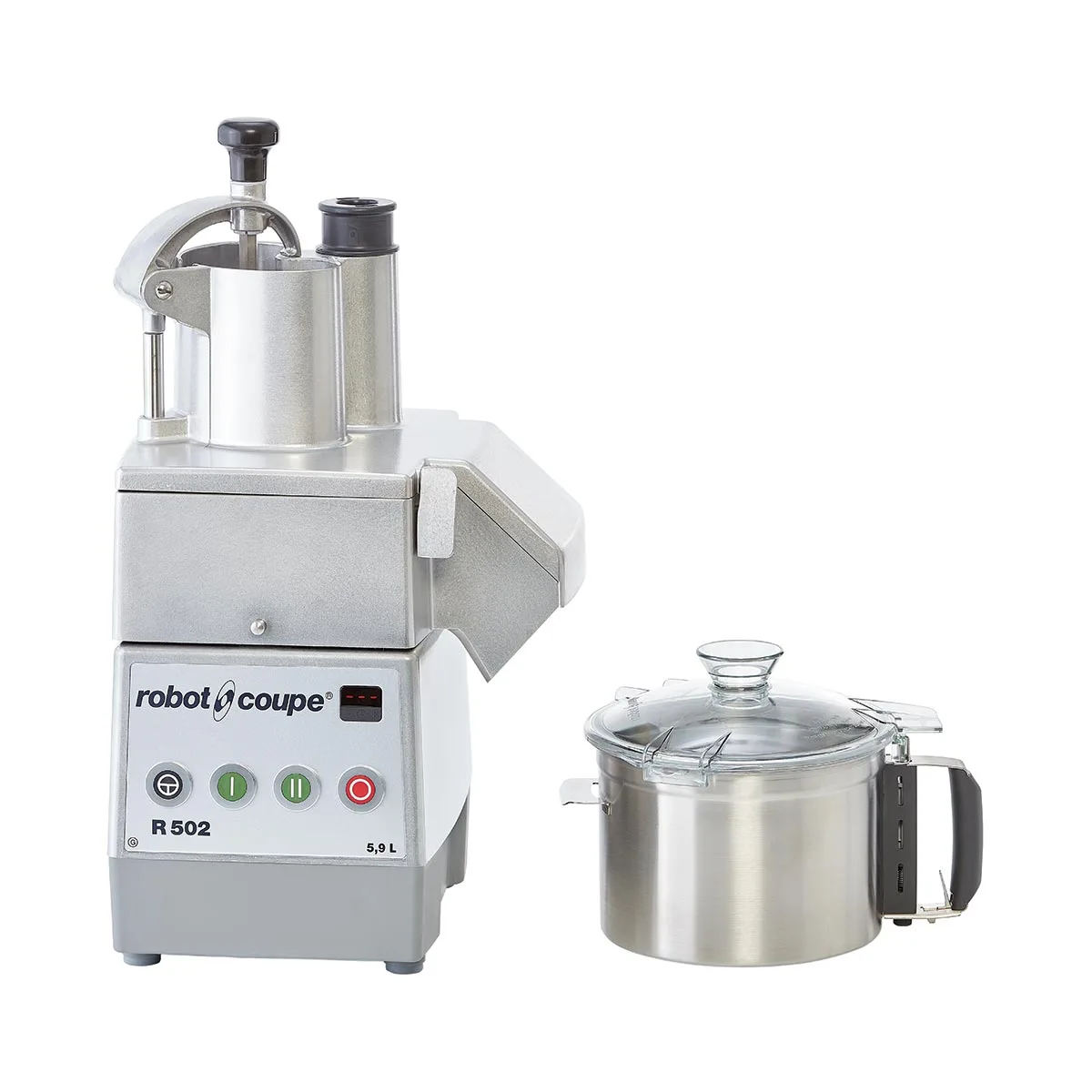 Robot Coupe R502 Combination Food Processor, 5.9L Bowl, 1.2 HP, 2-Speed, 900 - 1800 RPM