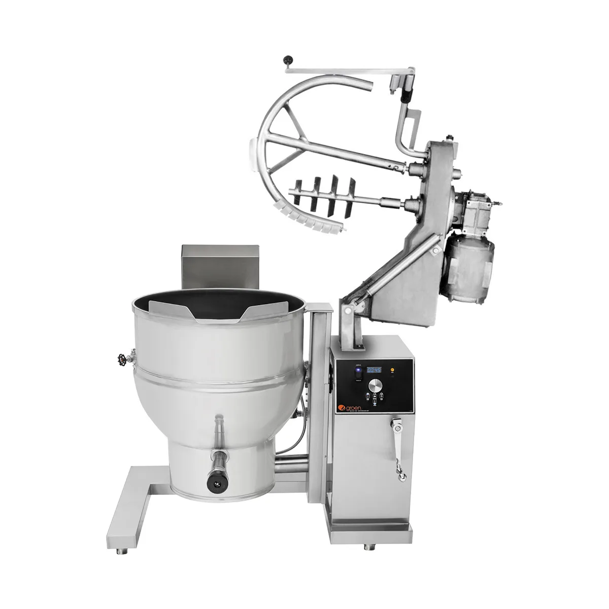 Groen DHT-40A,TA/3 40 Gallon Floor Tilting 2/3 Steam Jacketed Gas Kettle Mixer, 100.000 BTU