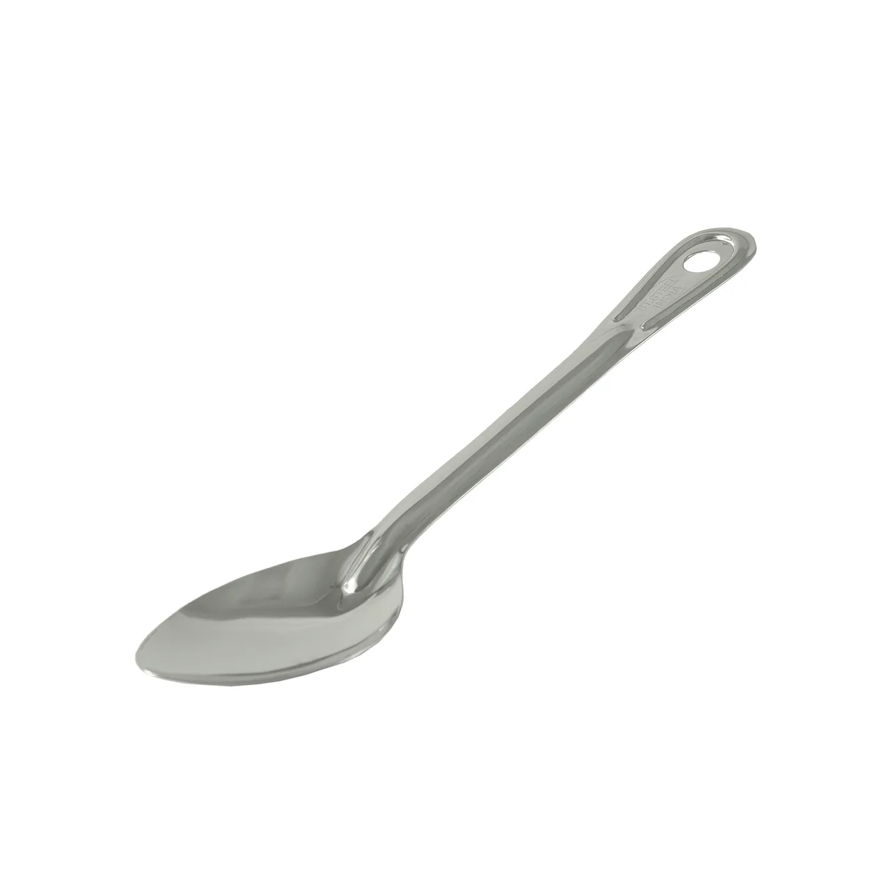 CAC China SBHS-11 Solid Stainless Steel Basting Spoon, 11" Long, 1.2mm Thick