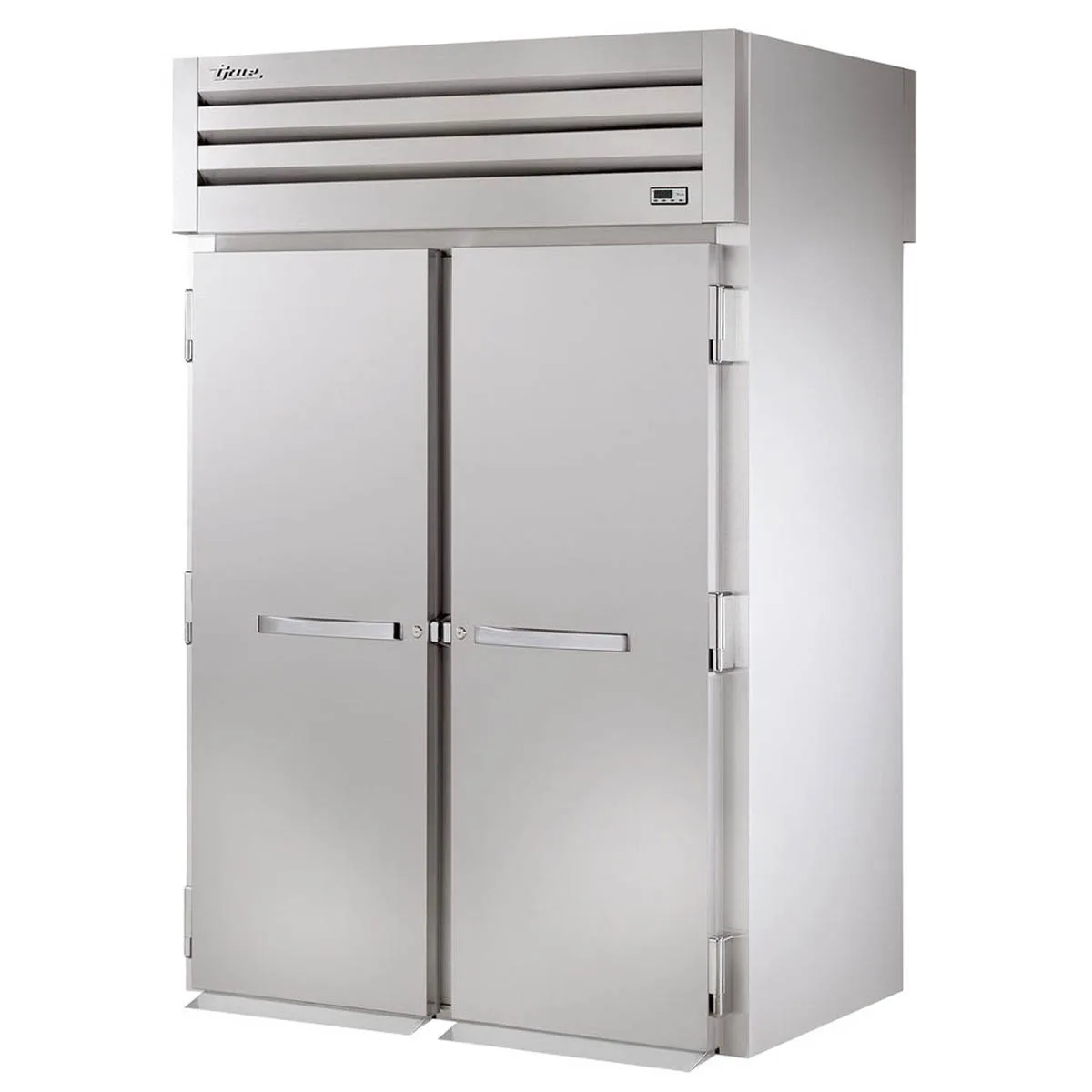 True STR2RRI89-2S-HC 68" 2-Section Roll-In Refrigerator w/ 2 Solid Doors, Stainless Steel, 89"H