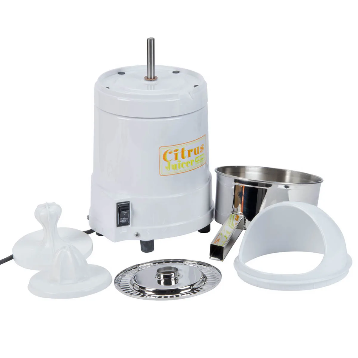 Waring JC4000 Heavy Duty Citrus Juicer with Universal Citrus Reamer & Stainless Collector