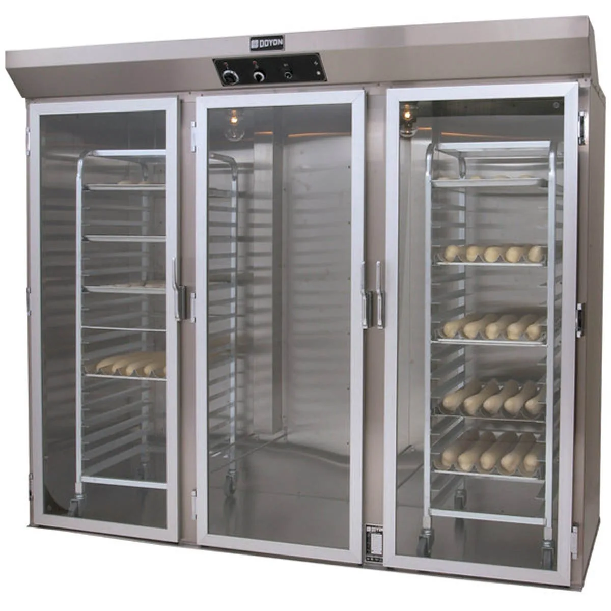 Doyon E336R Roll-In Full Height Non-Insulated Triple Door Proofer Cabinet, (3) Glass Doors with Floor