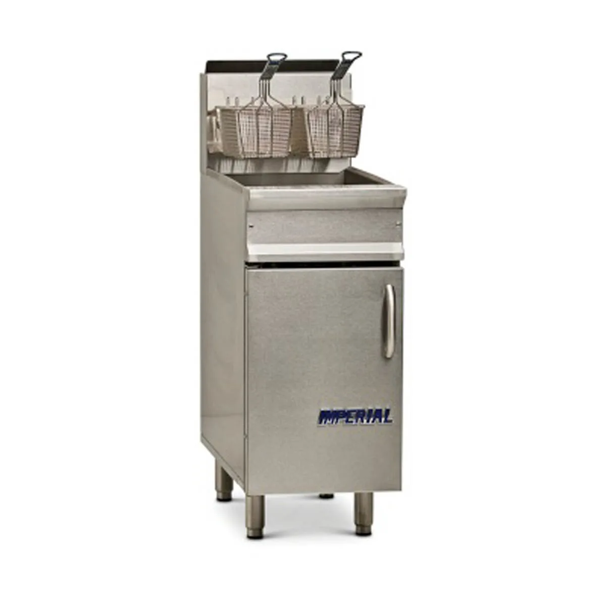Imperial IRF-DS-75 Fryer Dump Station w/ Storage Cabinet Base, 4" Top Drain, Range Match