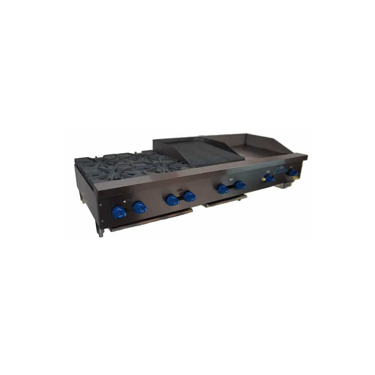 Comstock-Castle FHP72-24T-2LB 72" Countertop Hotplate/Griddle/Charbroiler Combos, 186.000 BTU