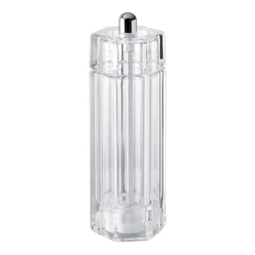 Omcan USA 43704 - 5" Acrylic Salt Mill, Steel Mechanism, Made in Italy, 20‑Year Guarantee