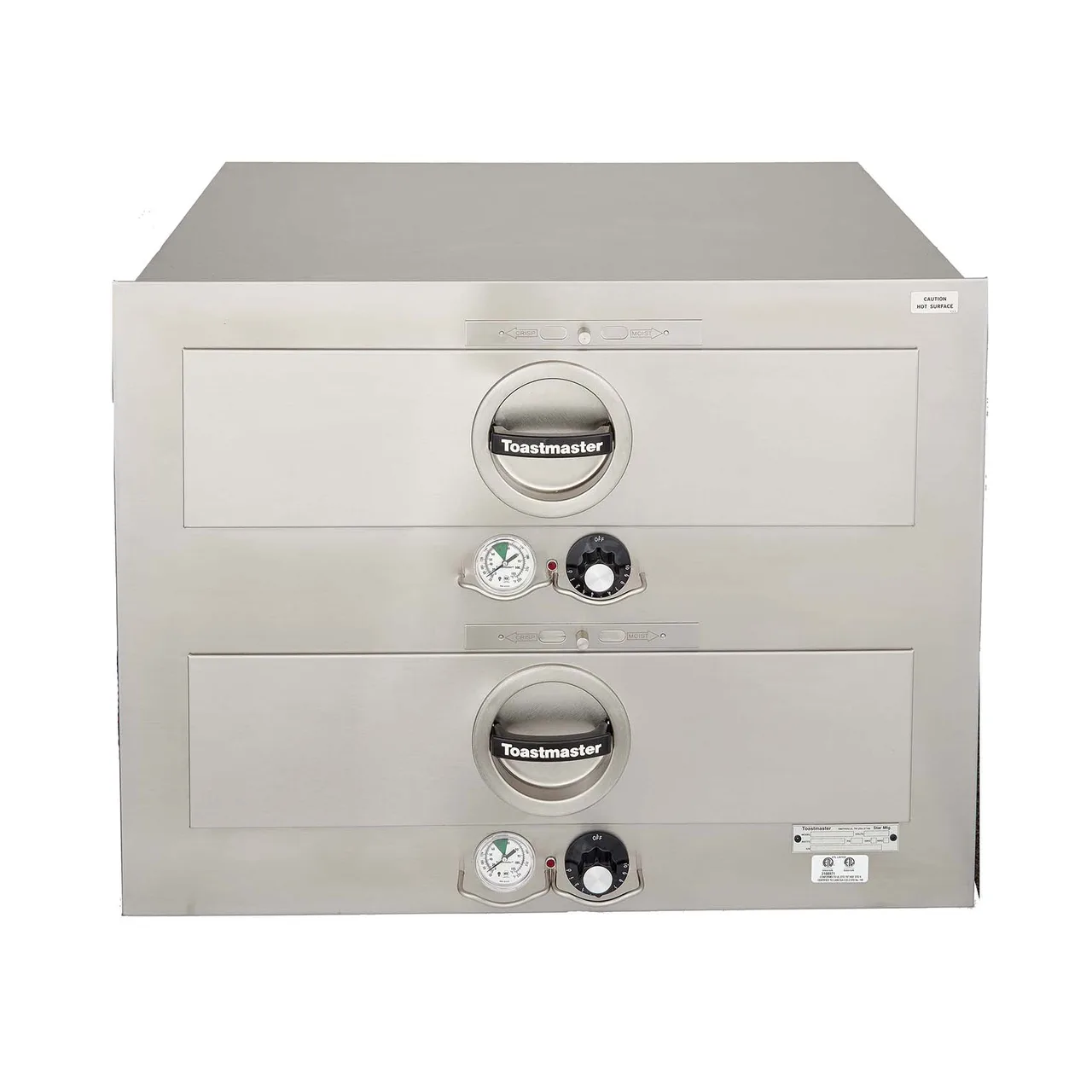 Toastmaster 3B80AT72 Food Warming Drawer Unit, Built-In, (2) Drawers
