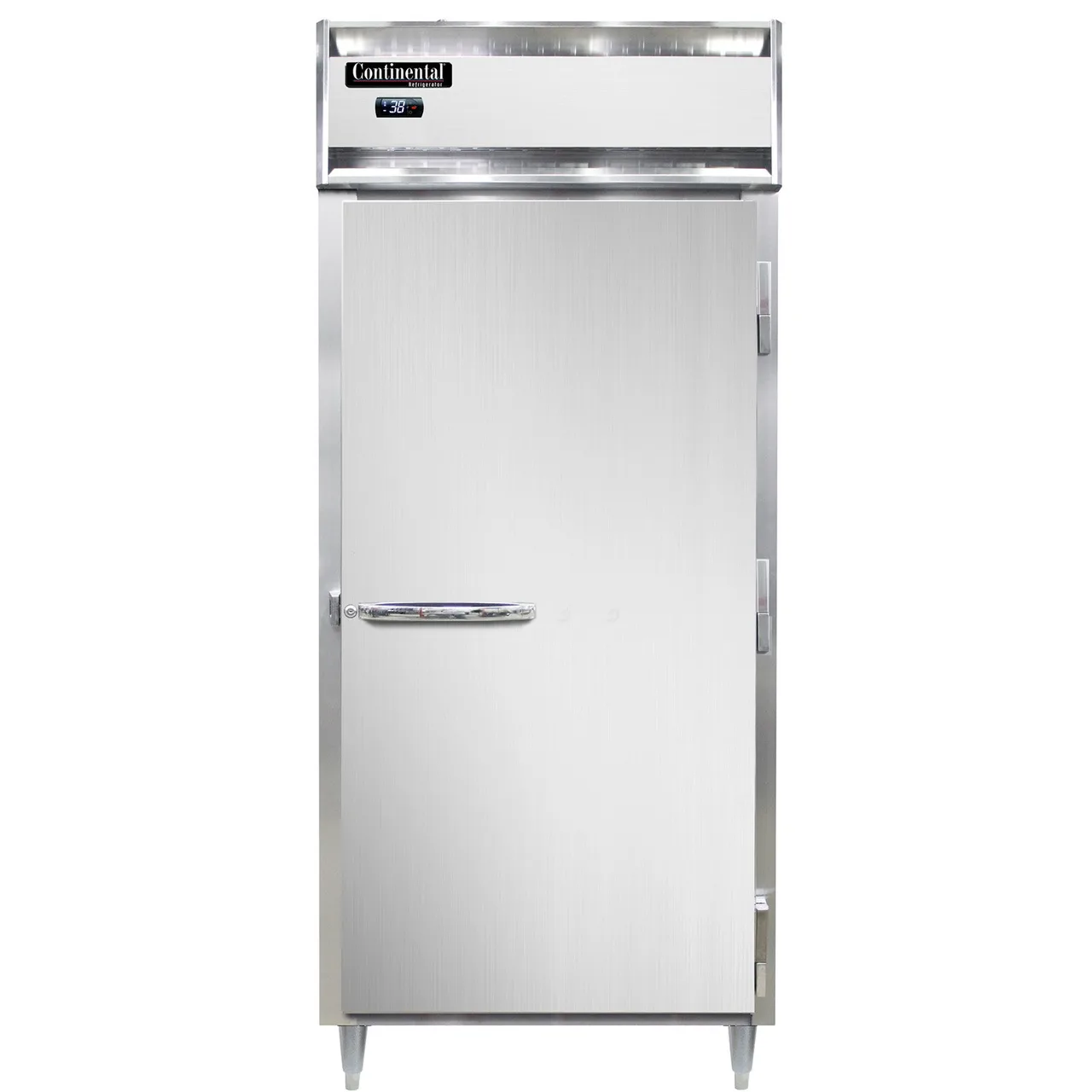 Continental Refrigerator D1RXNSS 36" 1-Section Reach-In Refrigerator w/ Solid Door, All Stainless Steel, 32 cu. ft.