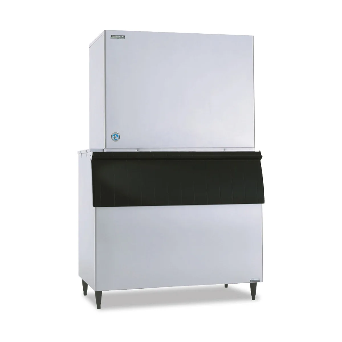 Hoshizaki KM-2600SWJ3/B-1300SS Water Cooled Crescent 2482 lb Ice Machine with Bin, 1304 lb Storage