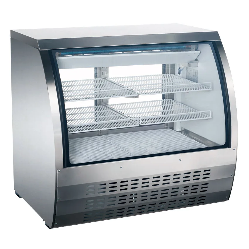 Omcan USA 50084 36" Curved Refrigerated Deli Display Case