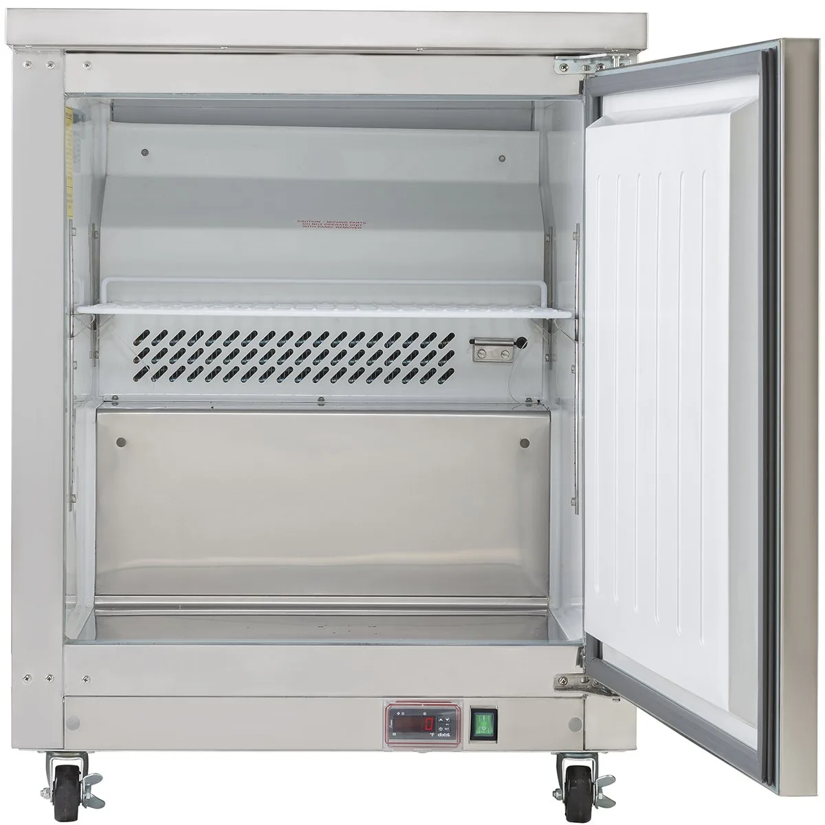 Maxx Cold MXCF27UHC 28" 1-Door Undercounter Freezer, Stainless Steel Exterior, 6.5 cu. ft.