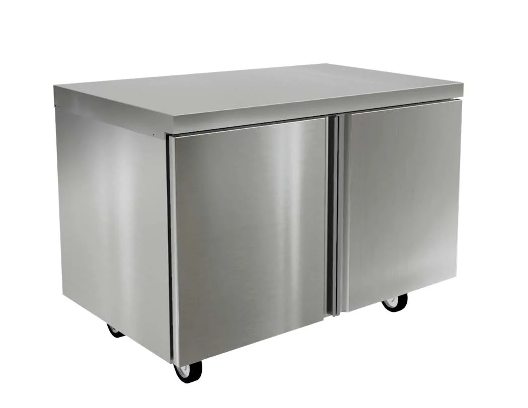 Delfield 4448NP 48" 2-Section Worktop Refrigerator w/ 2 Doors, 14.25 cu. ft.