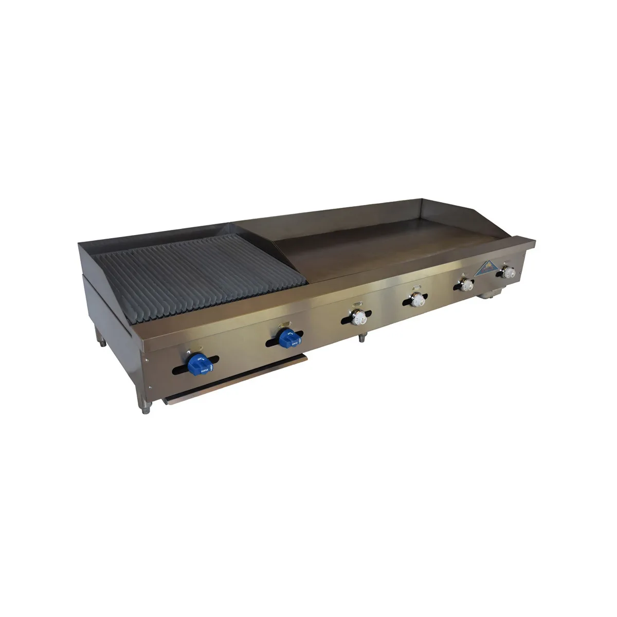 Comstock-Castle FHP72-42-2.5LB 72" Countertop Gas Griddle/Charbroiler Combination, 188.000 BTU