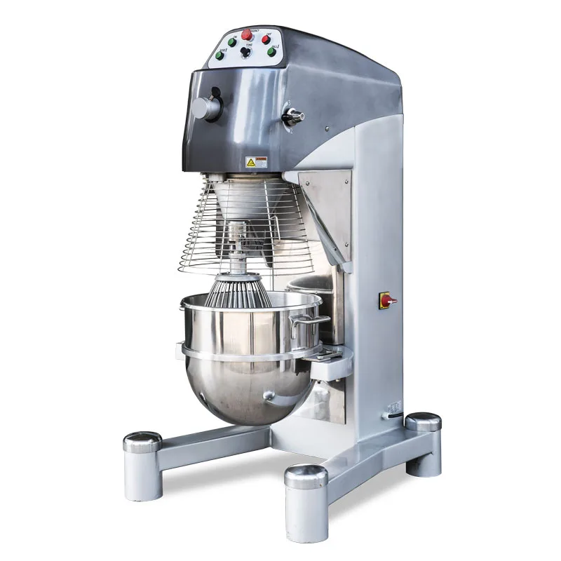 Omcan USA 44391 Floor Model 80 qt Planetary Mixer with Guard and Timer, 3-Speed, 4000W, 5 hp