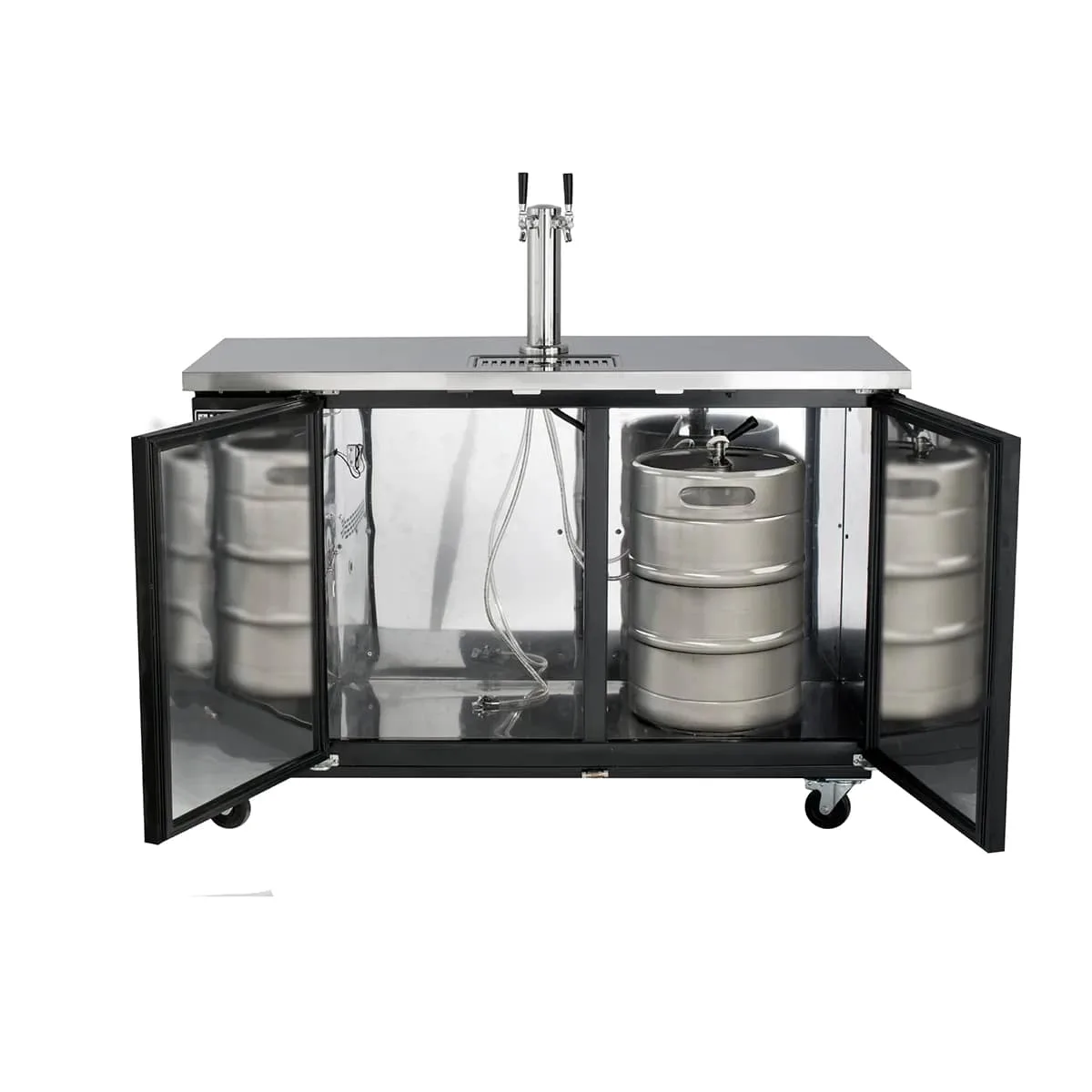 Maxx Cold MXBD48-1BHC 47" Draft Beer Cooler w/ 2 Kegs, 10.5 cu. ft., 1 Dual-Tap Tower
