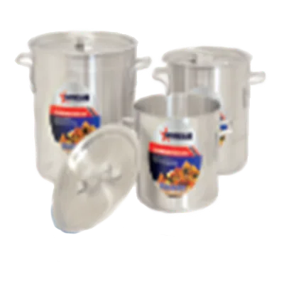 Omcan USA 43372 Stock Pot, 40 Qt, 14-3/5" Diameter x 14-2/5" Deep, Dual-Handle, Aluminum, NSF