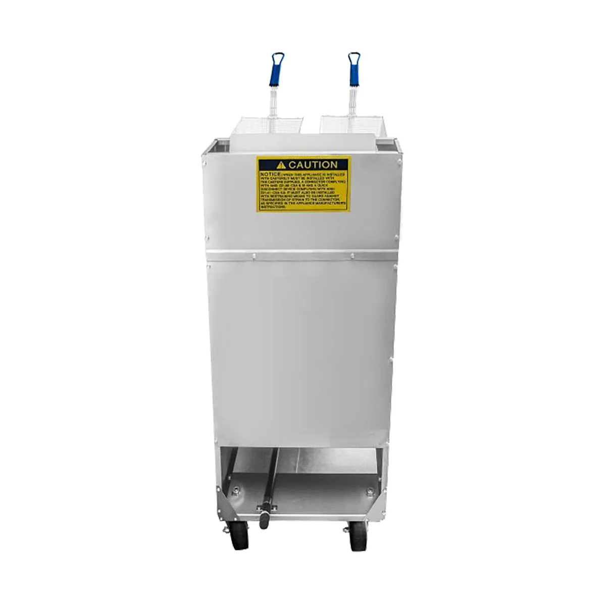 Atosa USA ATFS-40-NG 15" Floor Model Full Pot Natural Gas Fryer w/ 40 Lbs, 102.000 BTU 