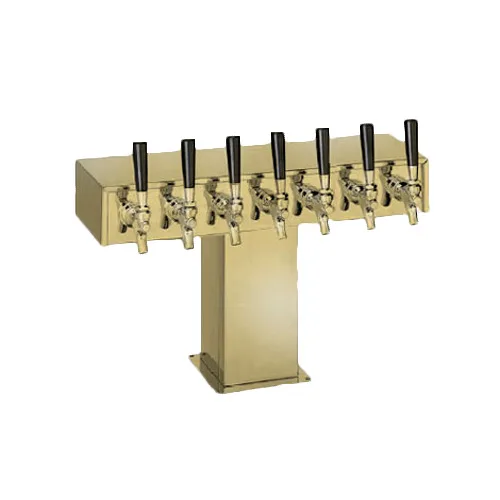 Perlick 4006S8BTF Wide Base Tee Draft Beer Dispensing Tower, 9-1/2" Faucet Clearance