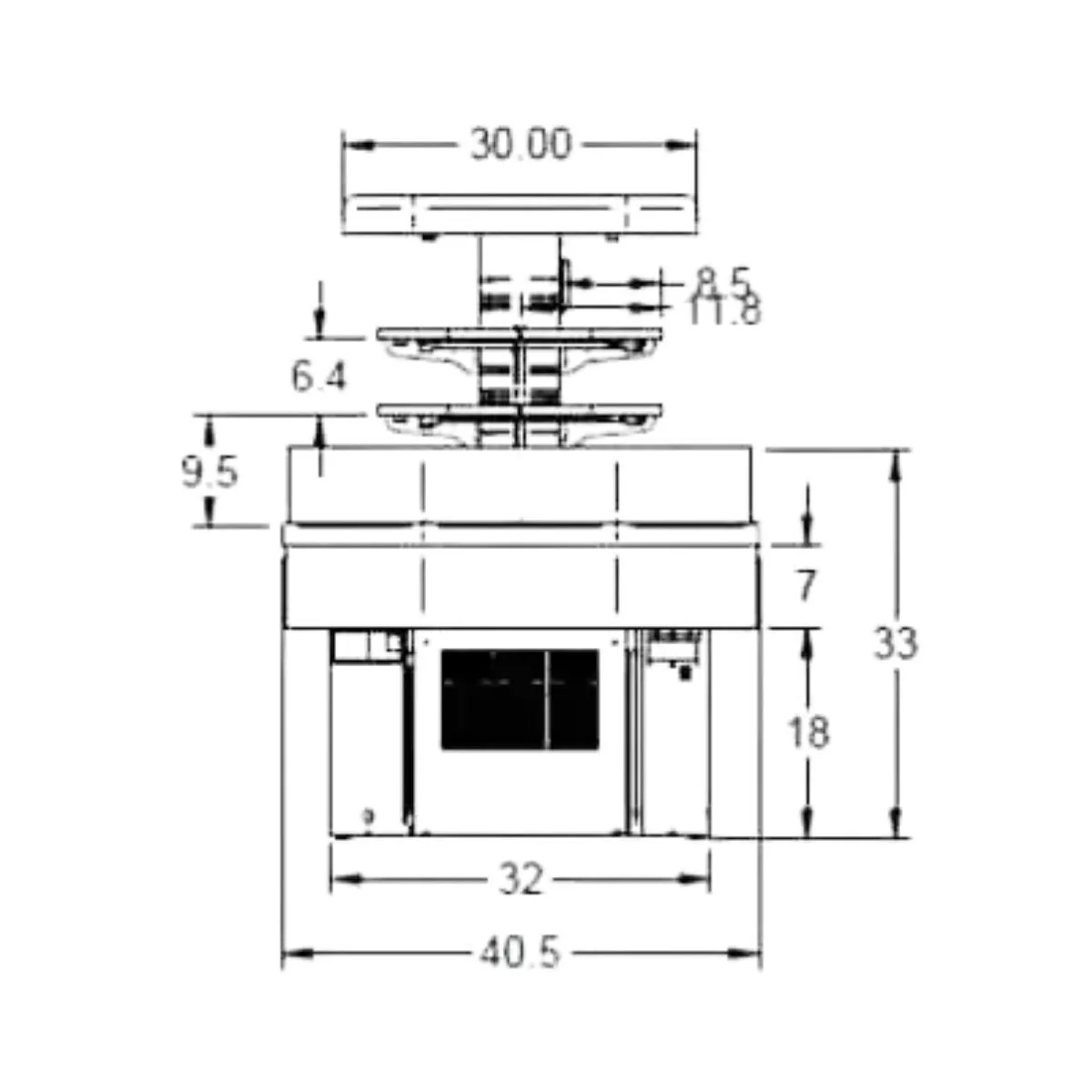 Federal Industries IMSS60SC-2 60" Refrigerated Self-Serve Island Merchandiser, 2 Shelves