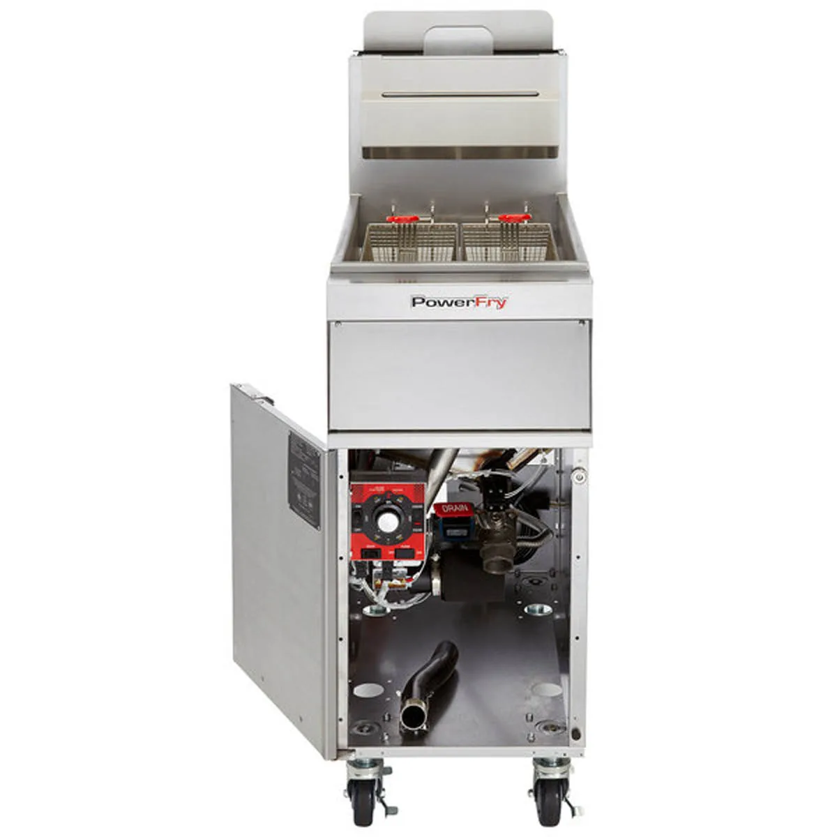 Vulcan 1VK65A 21" Floor Model Full Pot Gas Fryer, 70 lbs, 80.000 BTU