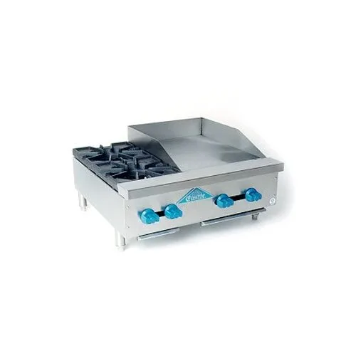 Comstock-Castle FHP30-18 30" Countertop Gas Griddle/Hotplate Combo, Manual Controls, 78.000 BTU