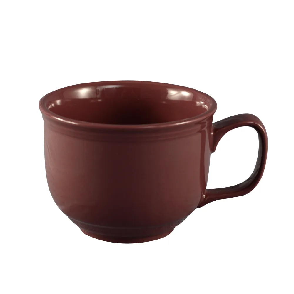 CAC China TG-318-PLM - Tango Plum Porcelain Cup 18 Oz (4-5/8" Dia x 3-1/2" H) Safe - 1 Dozen