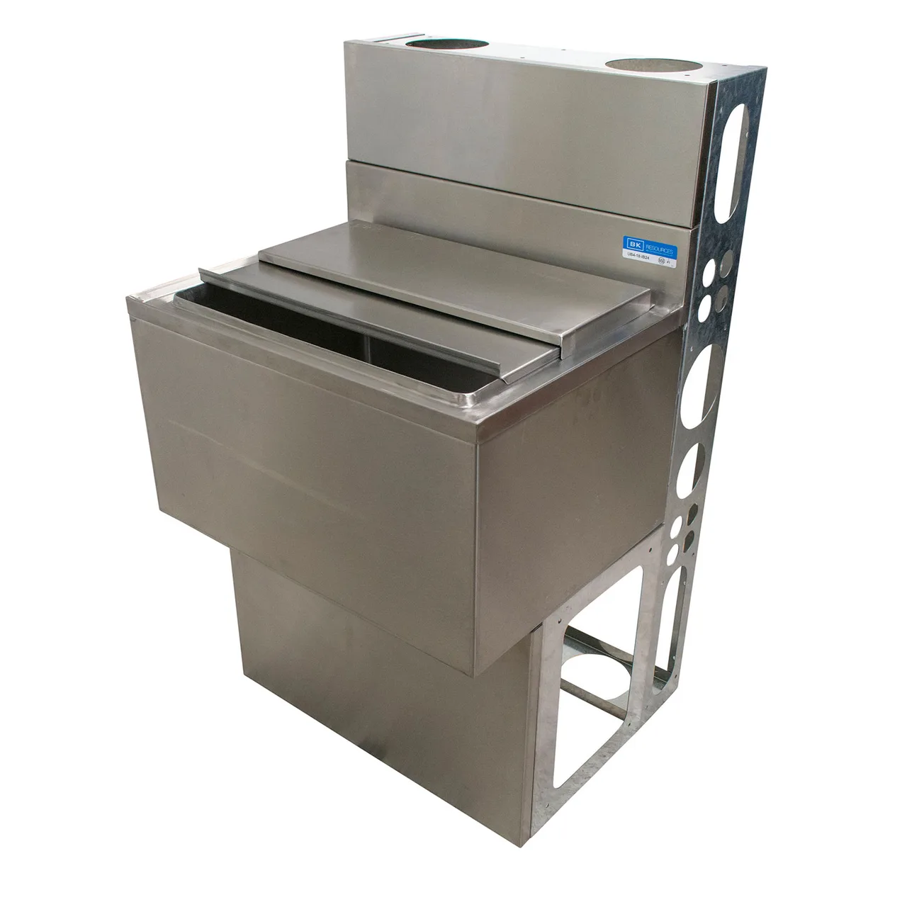 BK Resources UBDW-18-IBCP48-7 Underbar Ice Bin / Cocktail Unit, 7-Circuit Cold Plate