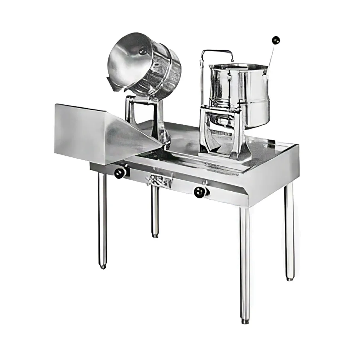 Groen 135459 7.5 Gallon Floor Tilting 2/3 Steam Jacketed Direct Steam Kettle Cabinet Assembly