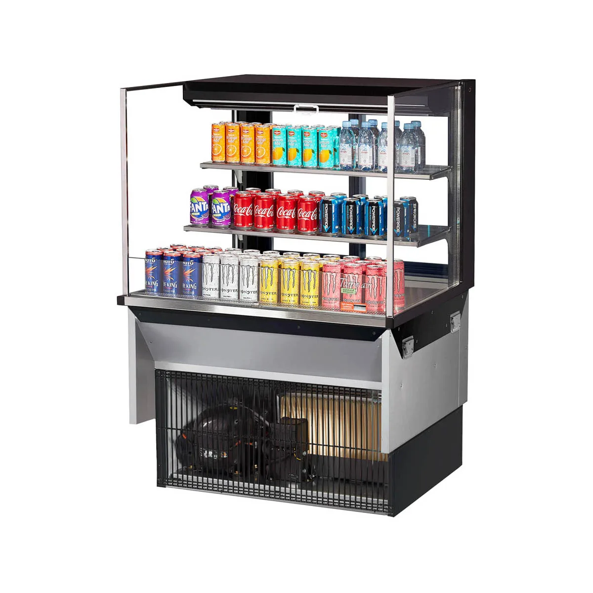 Turbo Air TOM-36L-UFD-W(B)-3SI-N 36" Drop In Open Refrigerated Deli Display Case
