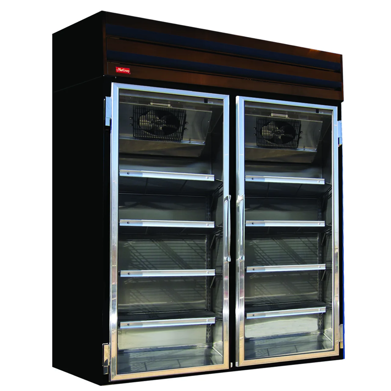Howard-McCray GF48-FF-B 52" 2 Glass Door Merchandiser Freezer in Black, 48 cu. ft.
