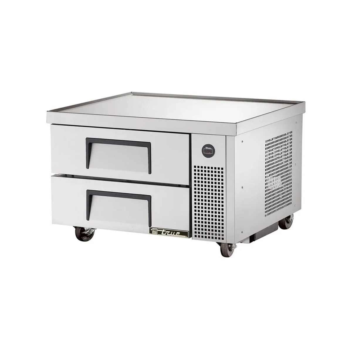 True TRCB-36-HC 36" 2 Drawers Refrigerated Chef Base, Stainless Steel Top w/ V Edge