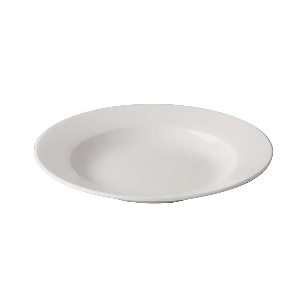 CAC China GW-105 Pasta Bowl, 16 oz (10-1/2" Dia), Bone White Porcelain Glazed Foot - Dozen