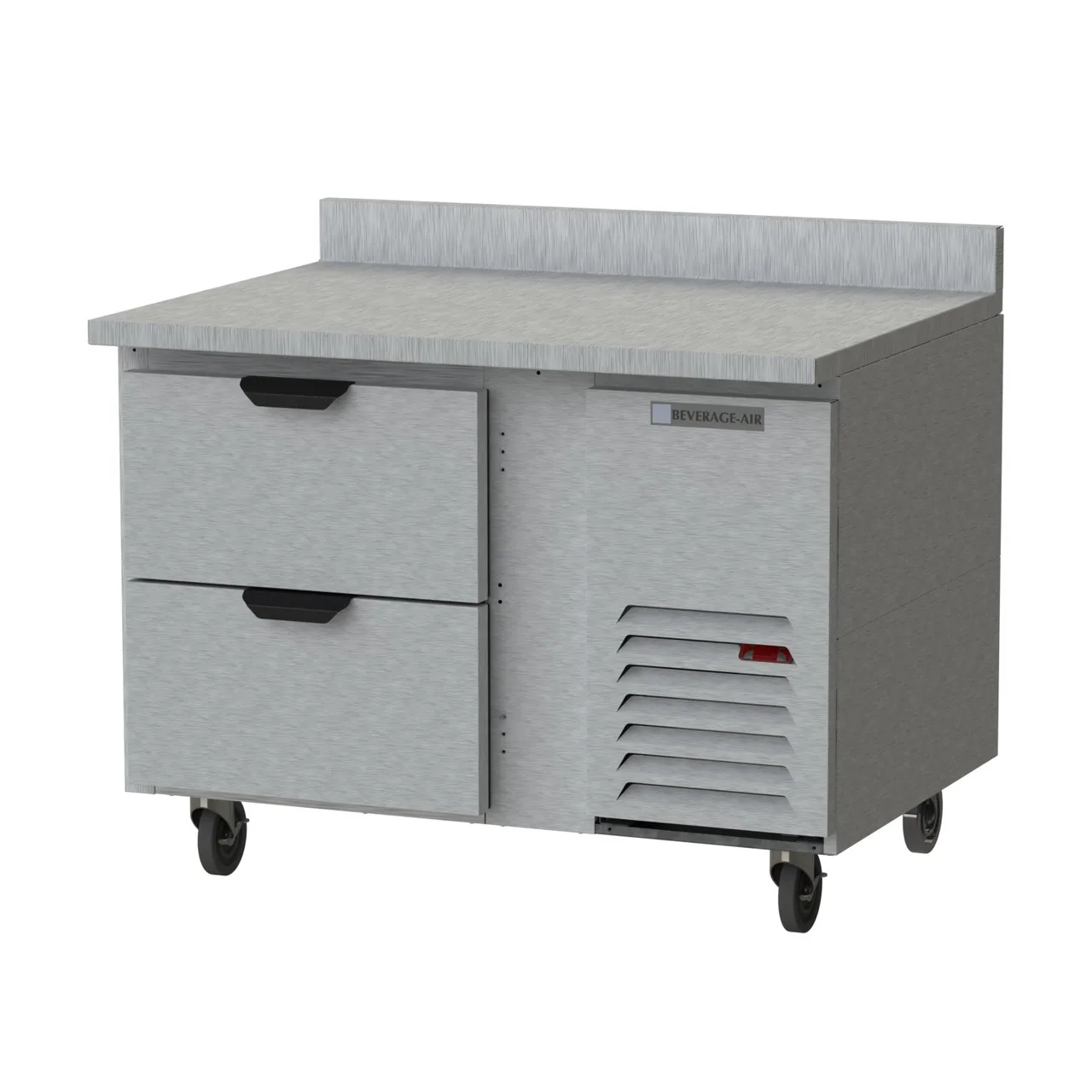 Beverage Air WTRD46AHC-2 46" 1-Section Worktop Refrigerator w/ 2 Drawers, 10.8 cu. ft.