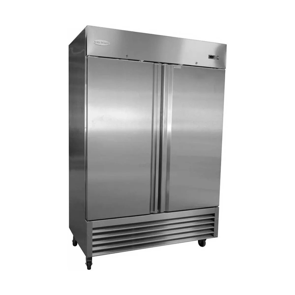 Serv-Ware RR2-HC 54" 2-Section Reach-In Refrigerator Stainless Steel, 49 cu. ft.