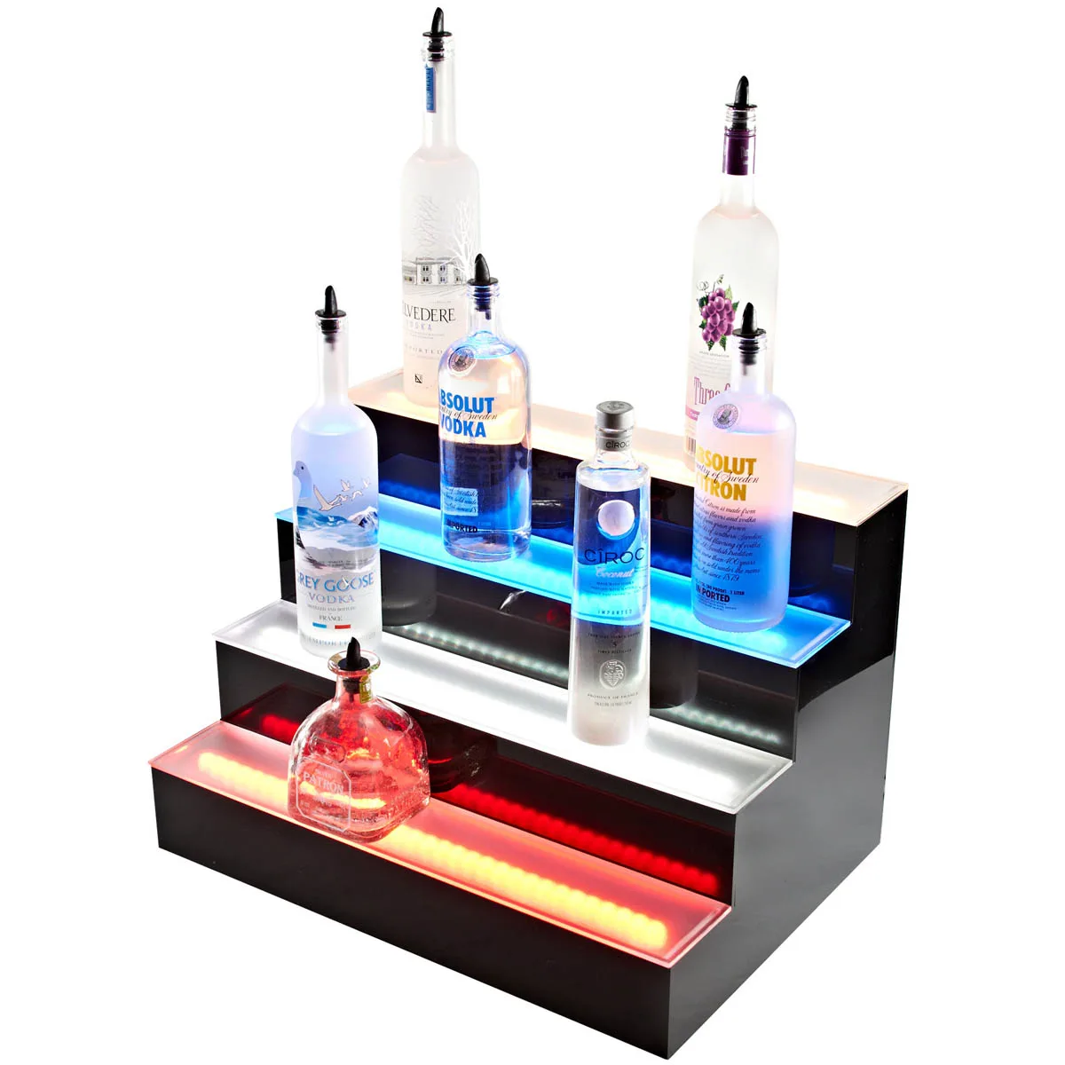 Beverage Air LBD2-72L 72" Two Tier Lighted Liquor Display, 36 Bottles