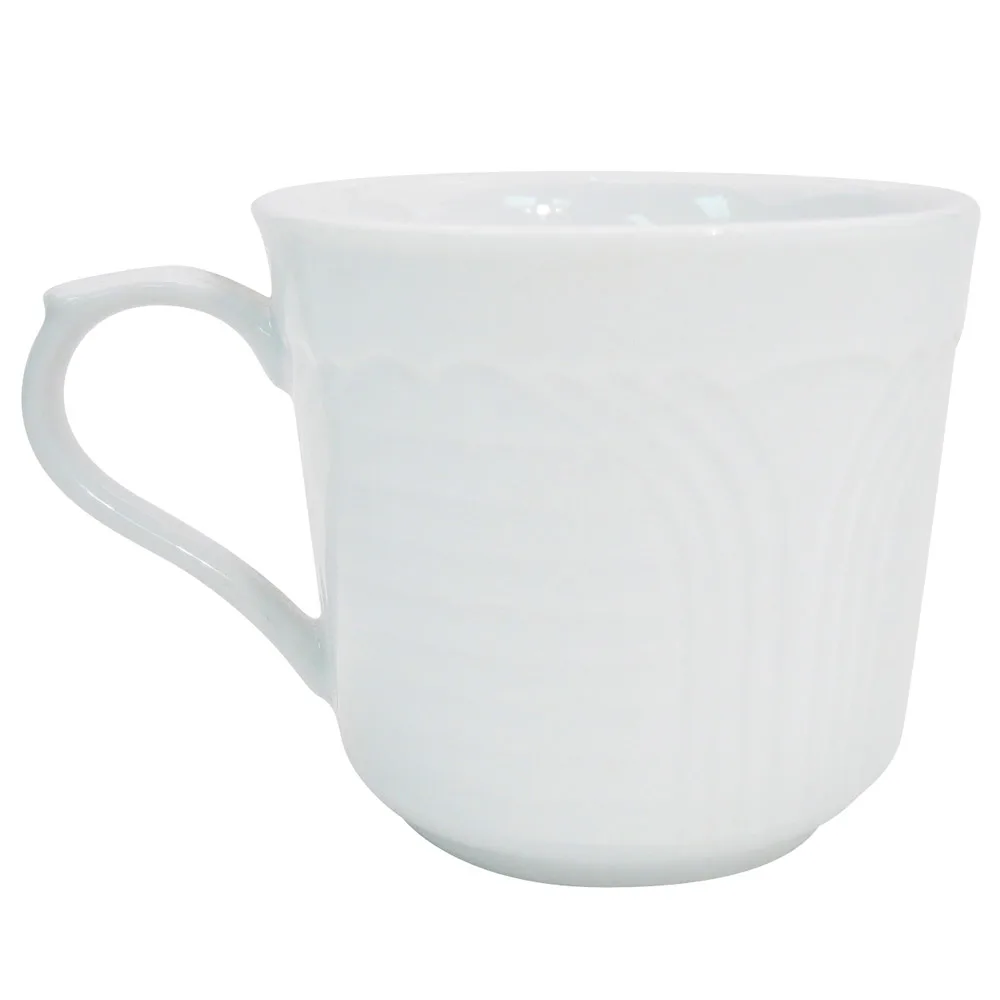 CAC China CRO-35 Demitasse Cup, 3.5 oz, 2‑5/8" Dia x 2‑1/4" H, Porcelain, Microwave Safe - 1 Dozen