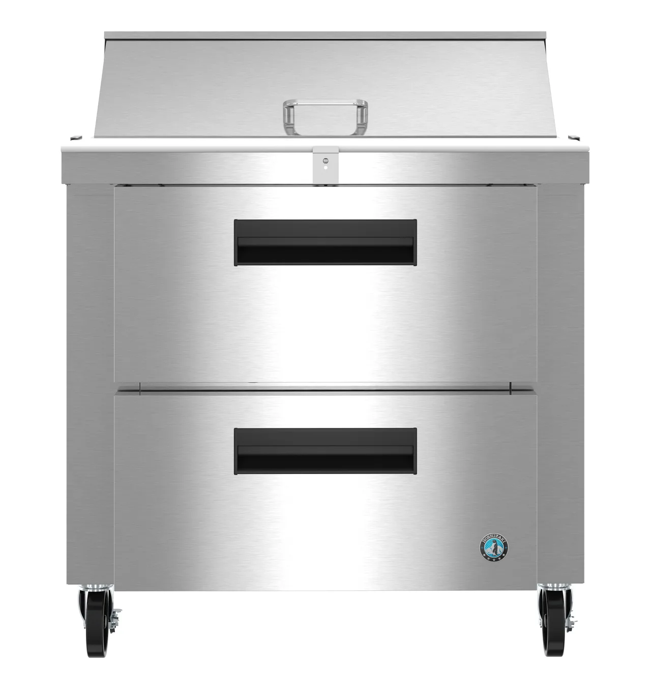 Hoshizaki SR36B-10D2 36" 2-Drawer Sandwich and Salad Prep Table, 10 Pans, Stainless Steel