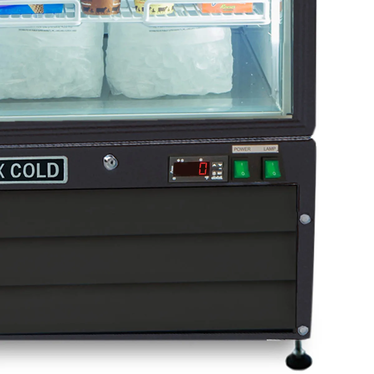 Maxx Cold MXM1-16FBHC 25" 1 Glass Door Freezer Merchandiser in Black, 16 cu.ft.