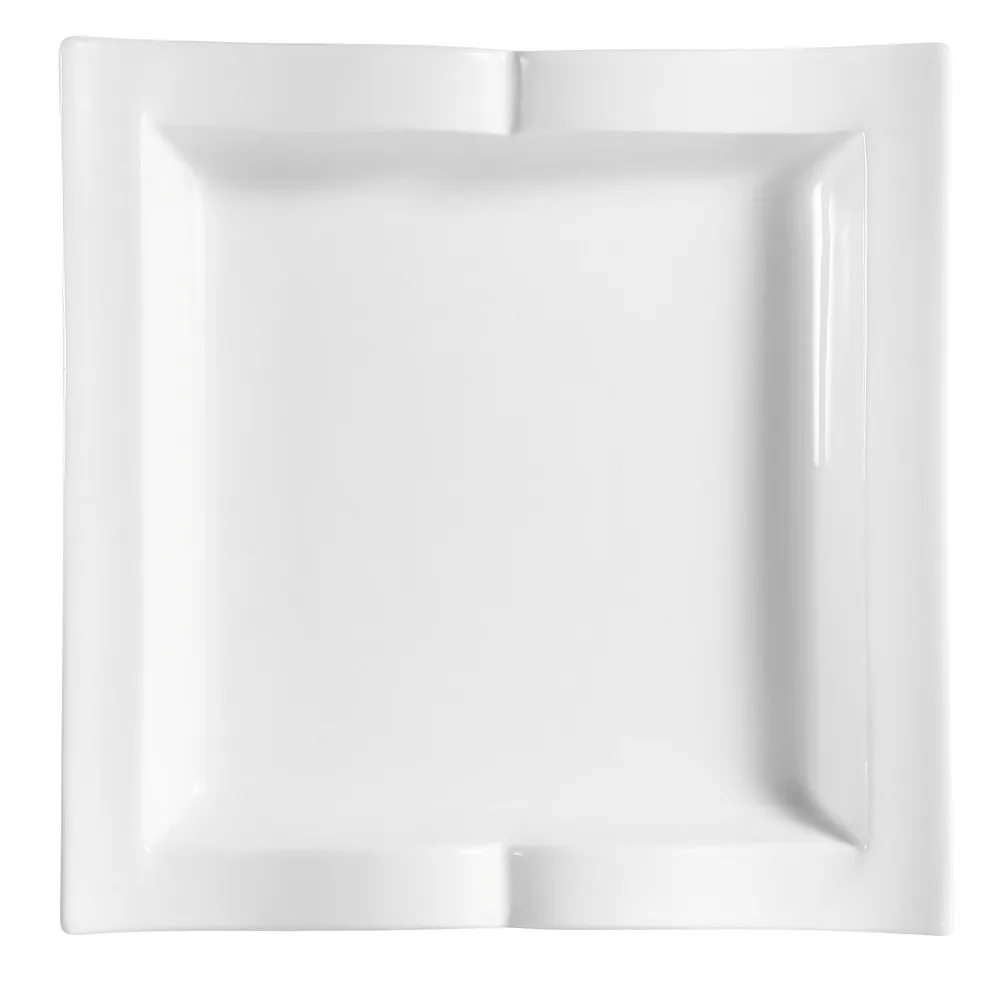CAC China GBK-8 Goldbook Plate, 8-1/2" Bone White, Dishwasher Safe, Oven & Microwave Safe - Dozen